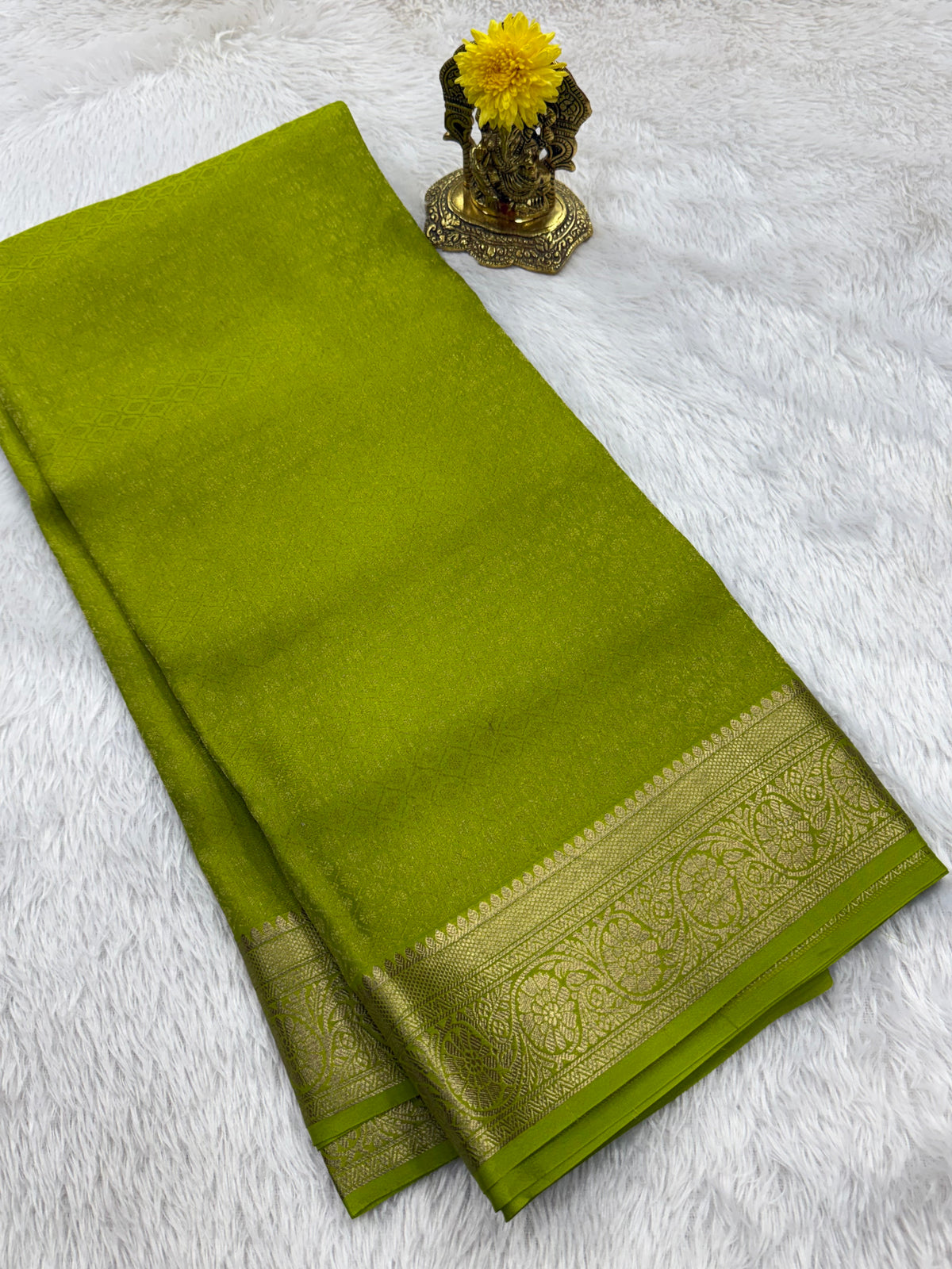 Brocade Mysore silk