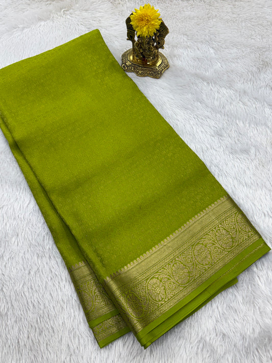 Brocade Mysore silk