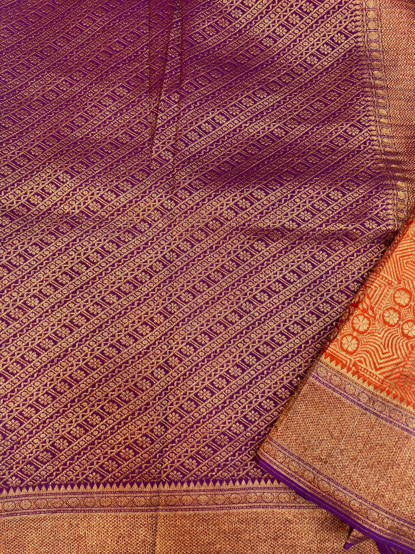 Brocade Mysore silk