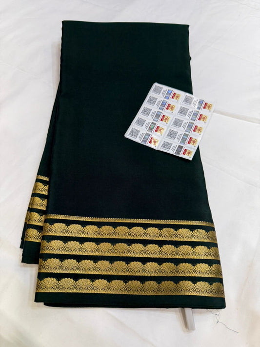 Mysore silk sarees self pattern