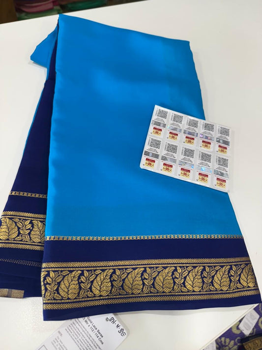 ❤️Traditional border in gold lace Zari Mysore silk sarees  ❤️