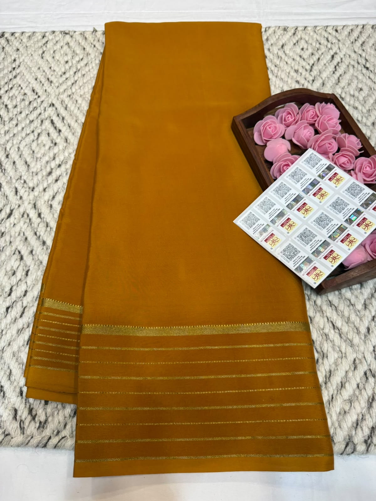 Mysore silk sarees self pattern