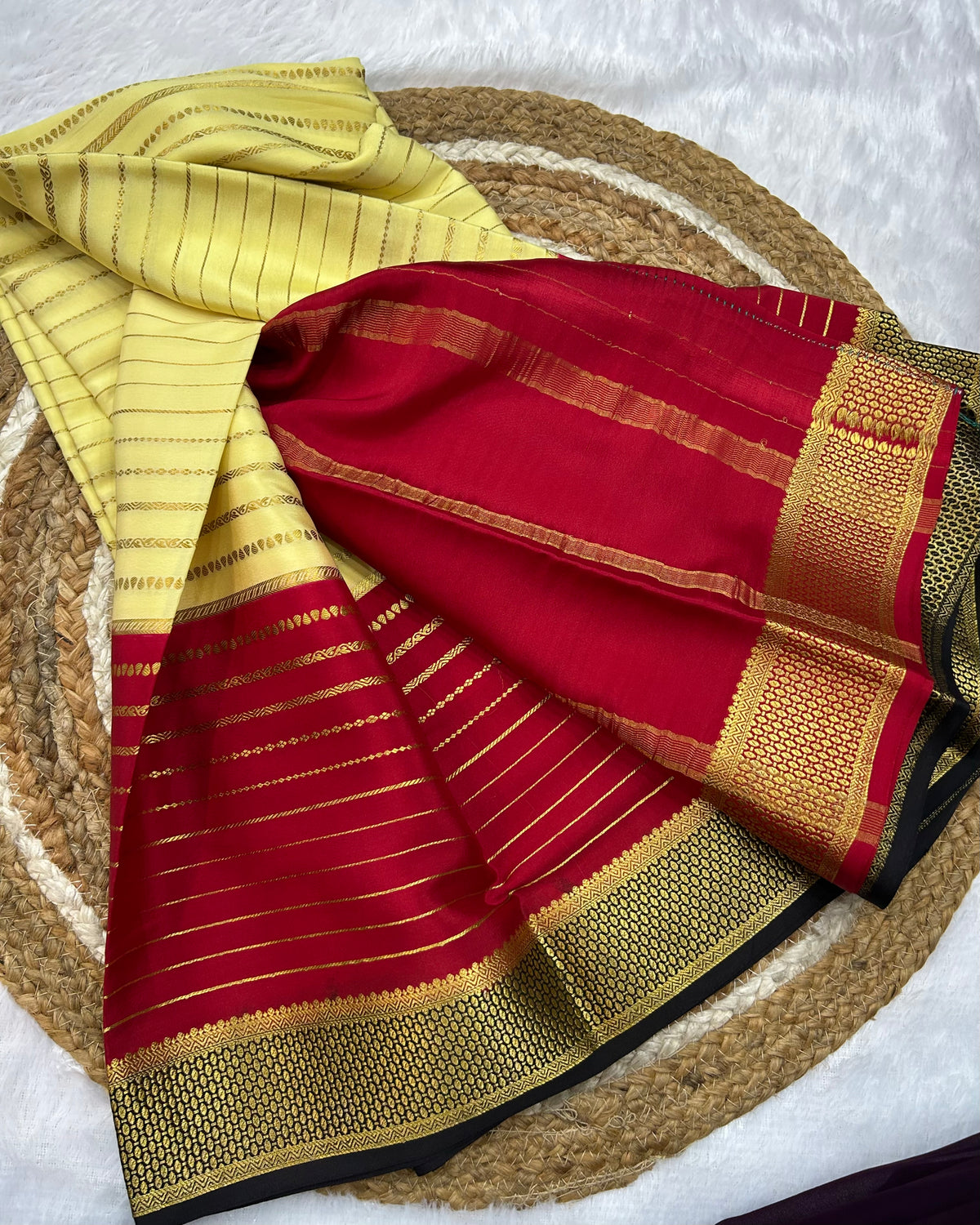 Mysore silk 3d saree