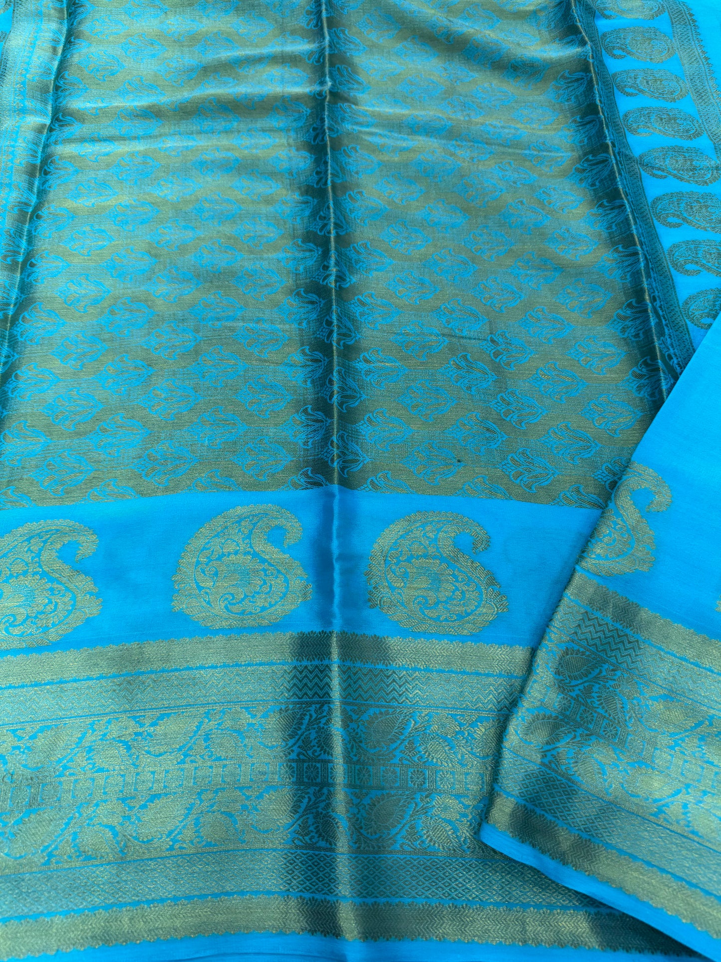 Leaf border with mango motif