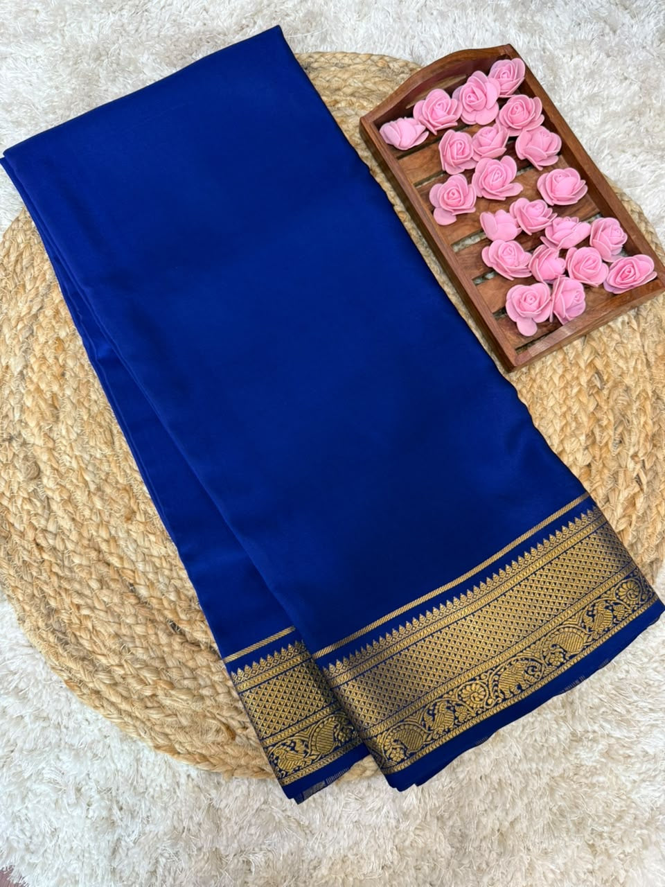 Mysore silk sarees self pattern
