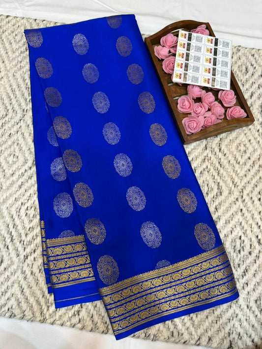 Mysore silk sarees Butta pattern