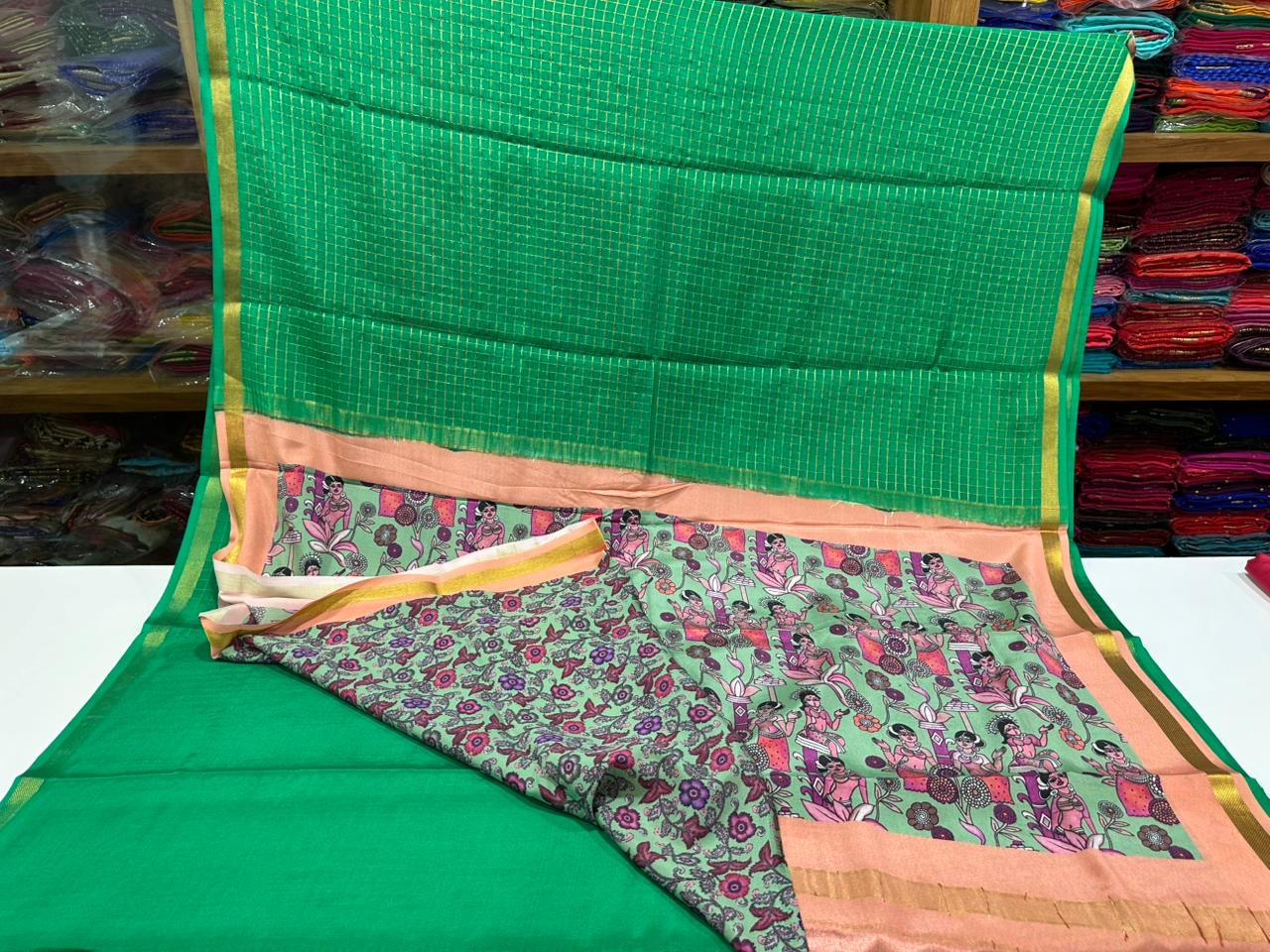 😍Digital print mysore silk sarees 😍