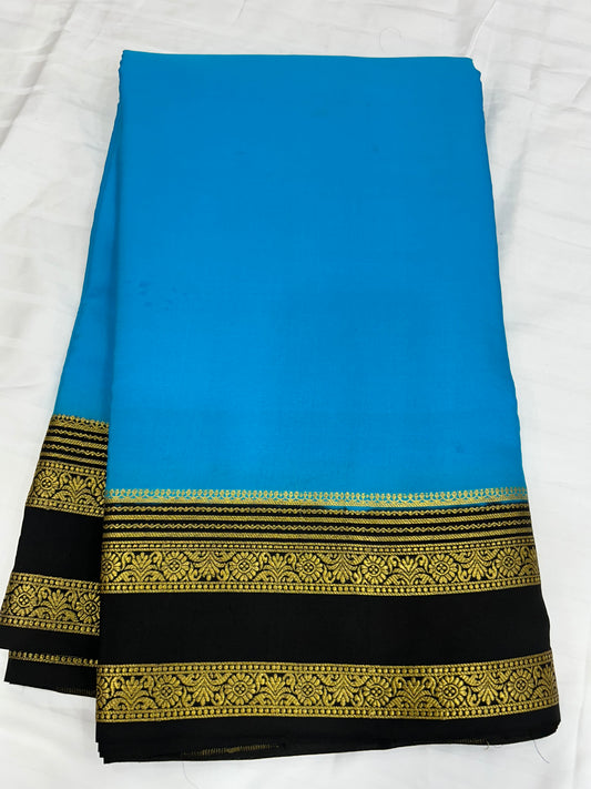 Contrast Mysore silk