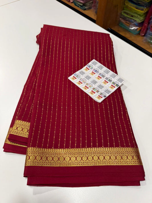 Mysore silk saree self pattern