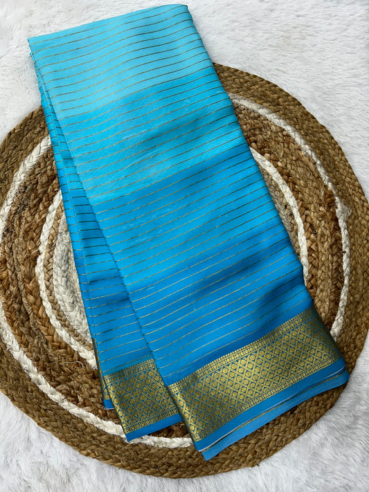 Multi dying Mysore silk saree