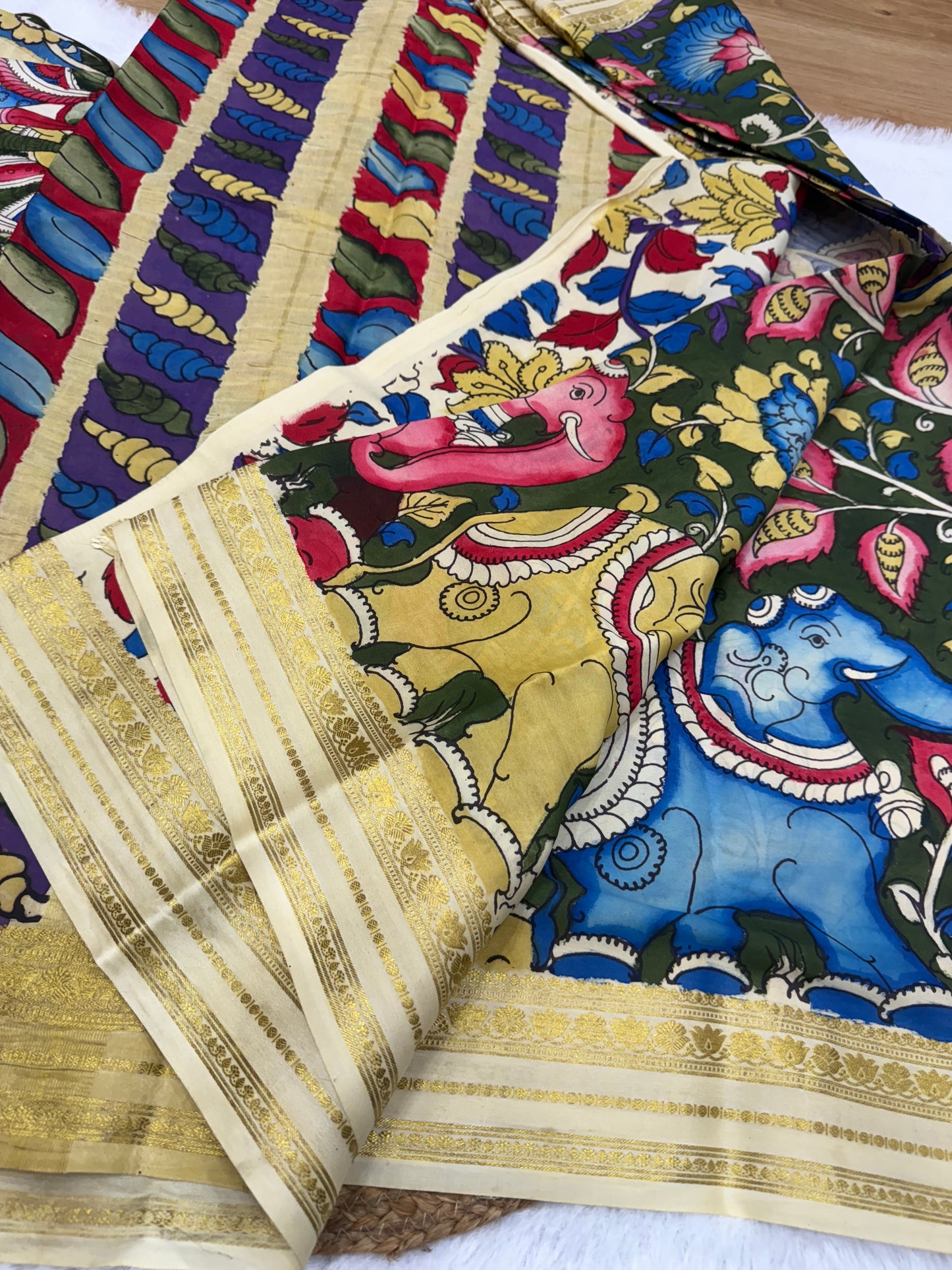 Kalamkari Mysore silk