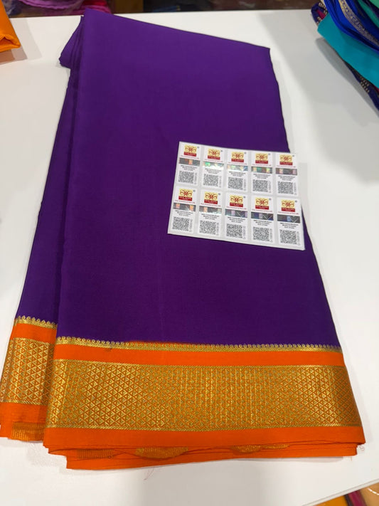 Contrast Mysore silk Saress