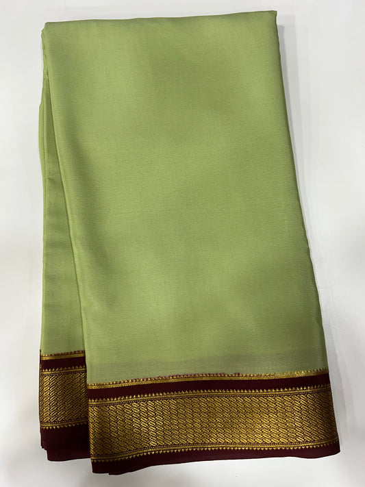 Contrast Mysore silk
