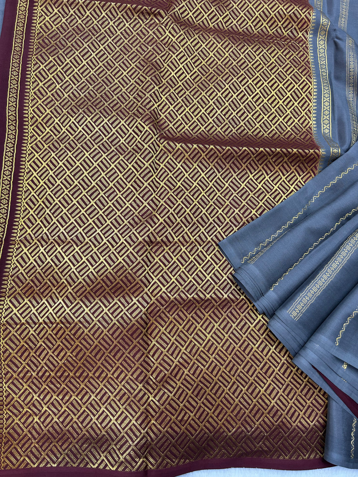 Mysore silk borderless