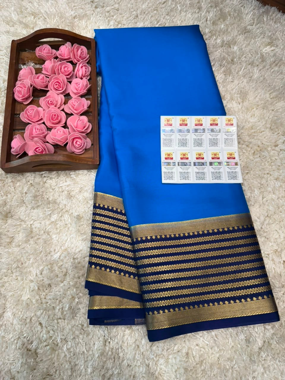 Mysore silk sarees light weight pattern