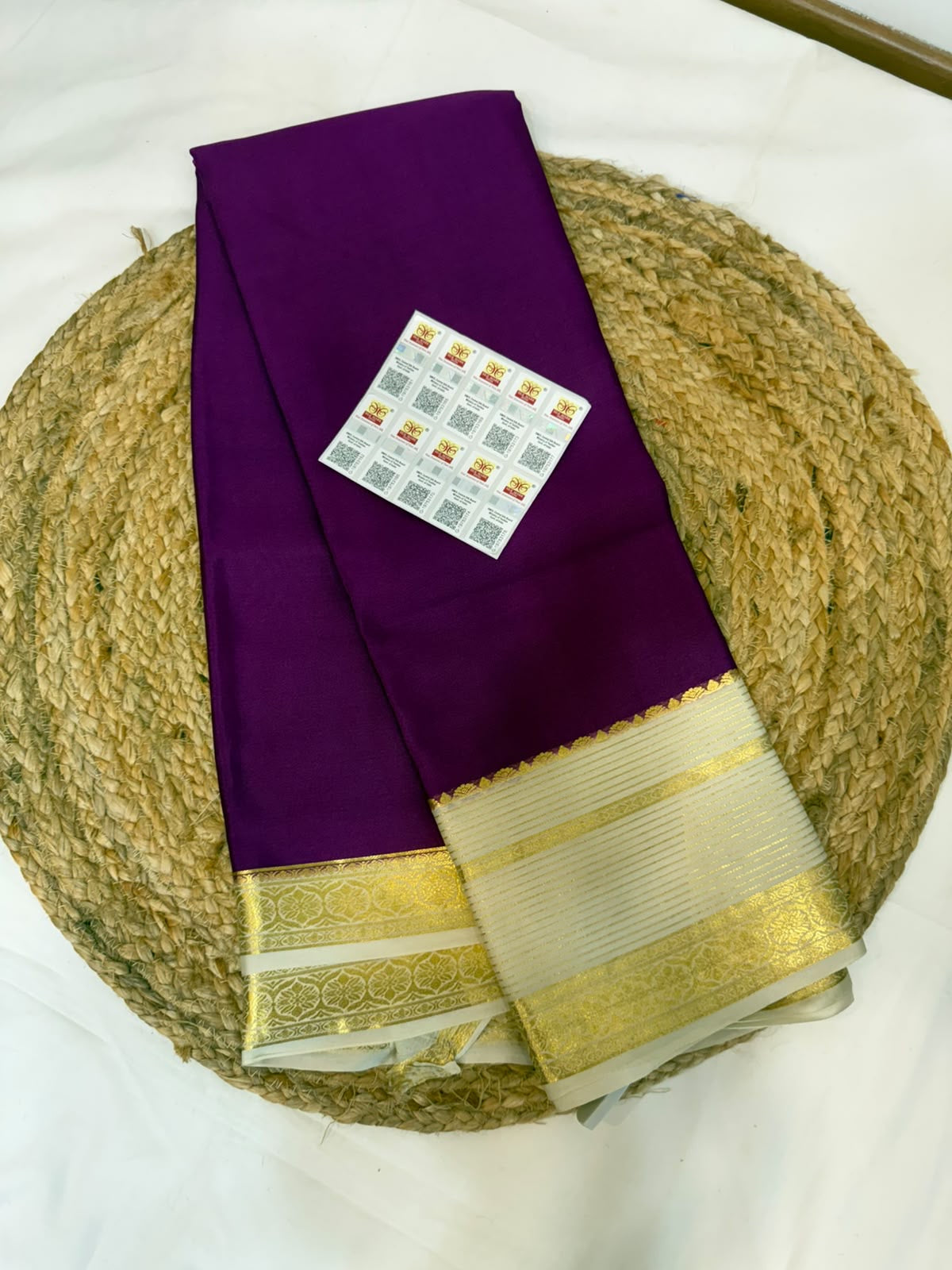 Mysore silk sarees light weight pattern