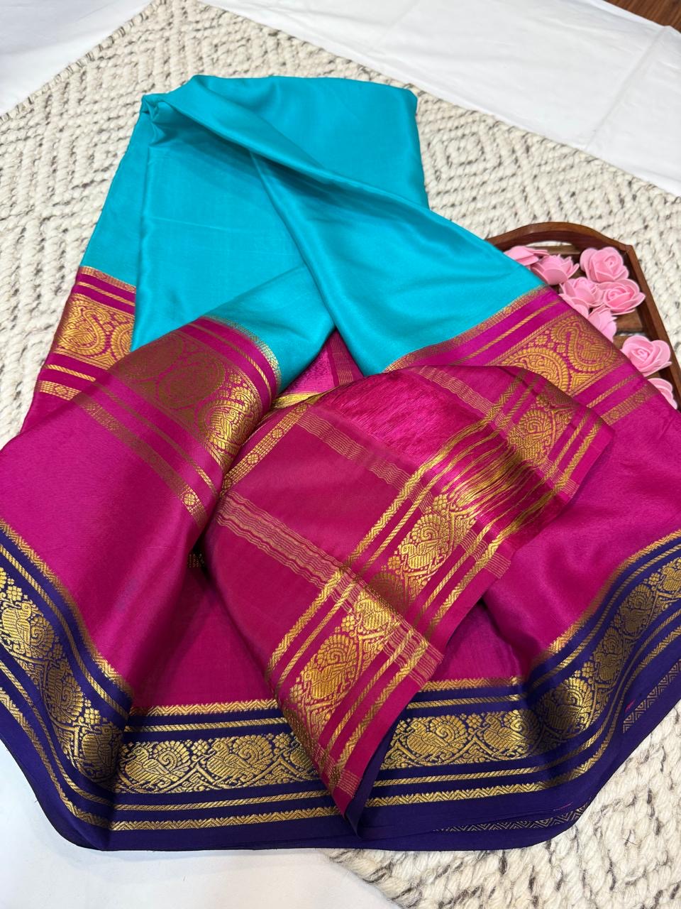 Mysore silk sarees 3D pattern