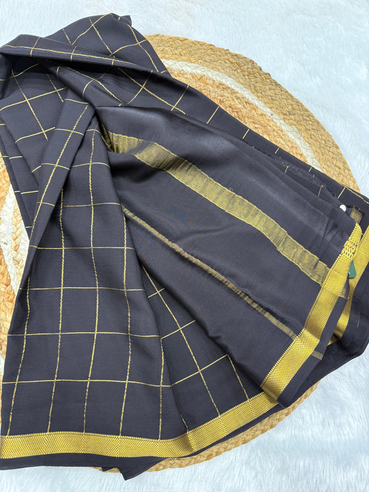 Mysore silk self checks