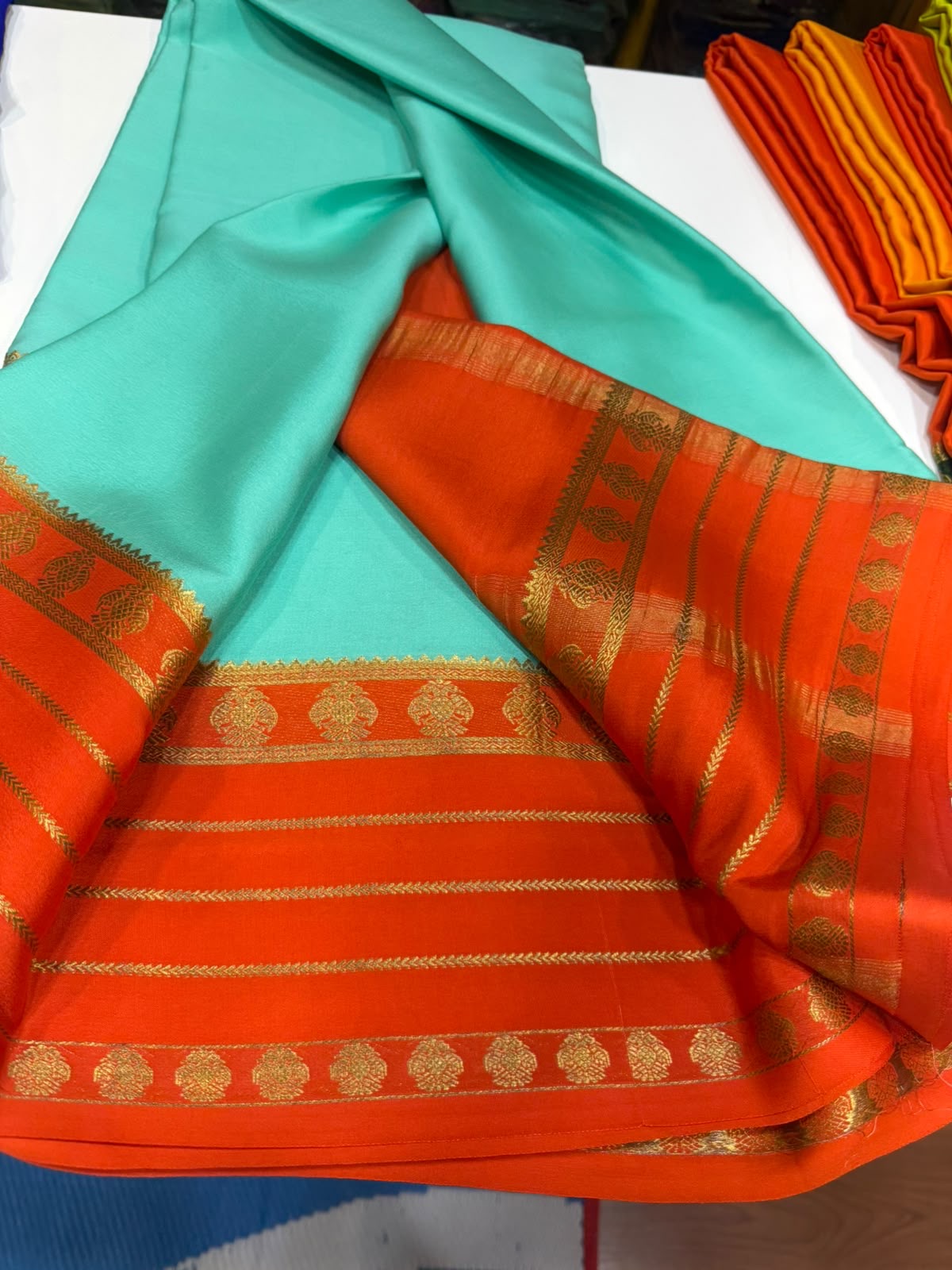Mysore silk sarees 3D pattern