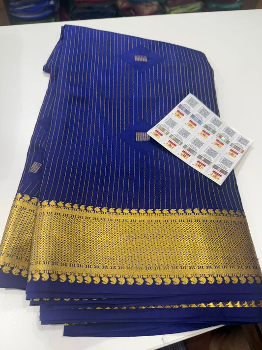 Excluive pattern mysore silk sarees with elegant color combinations
