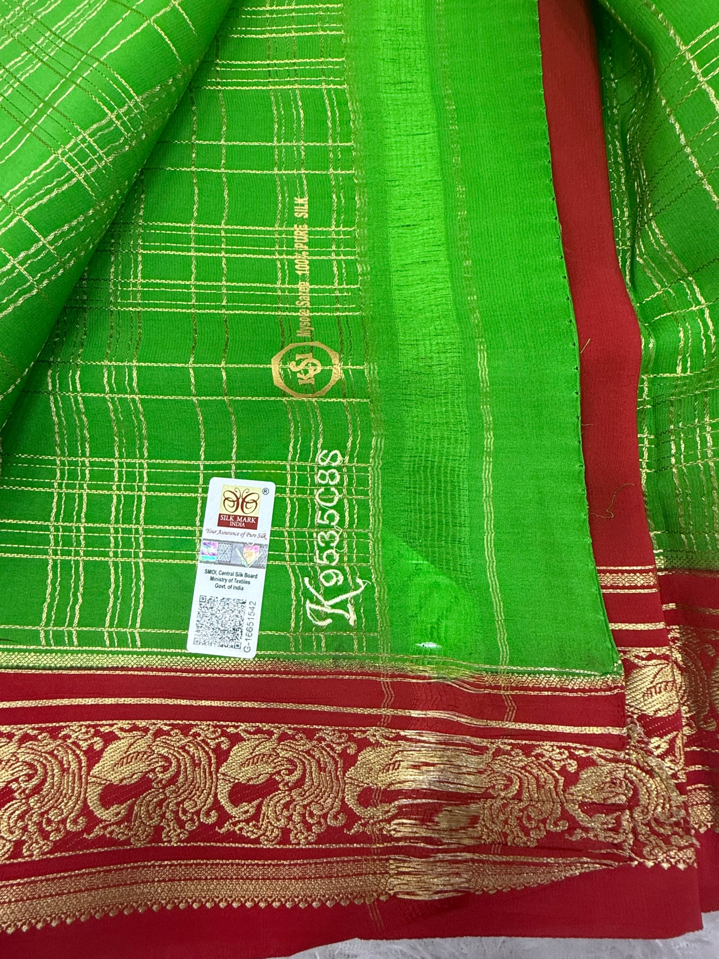 Pure zari Multi checks