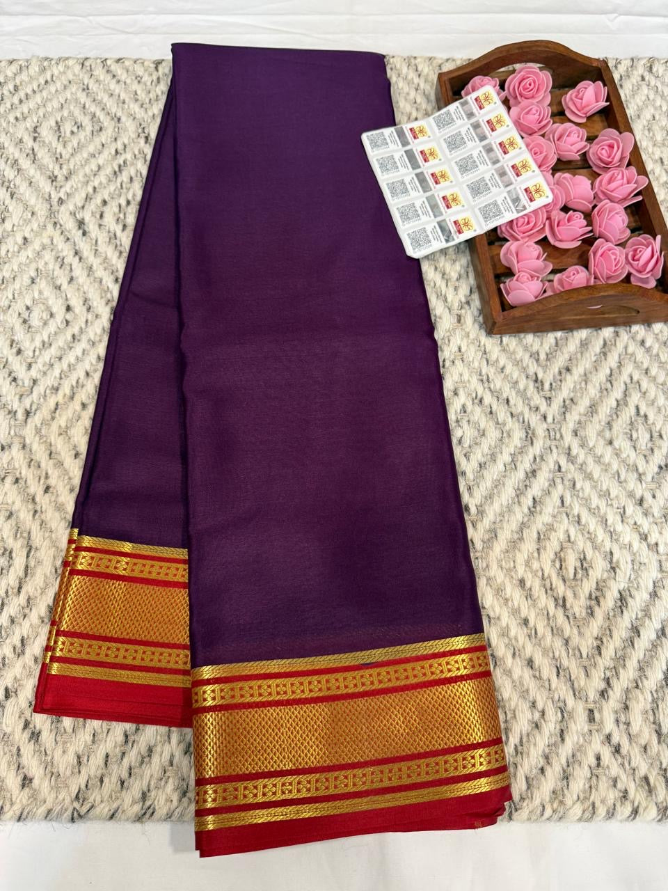 Mysore silk sarees light weight pattern