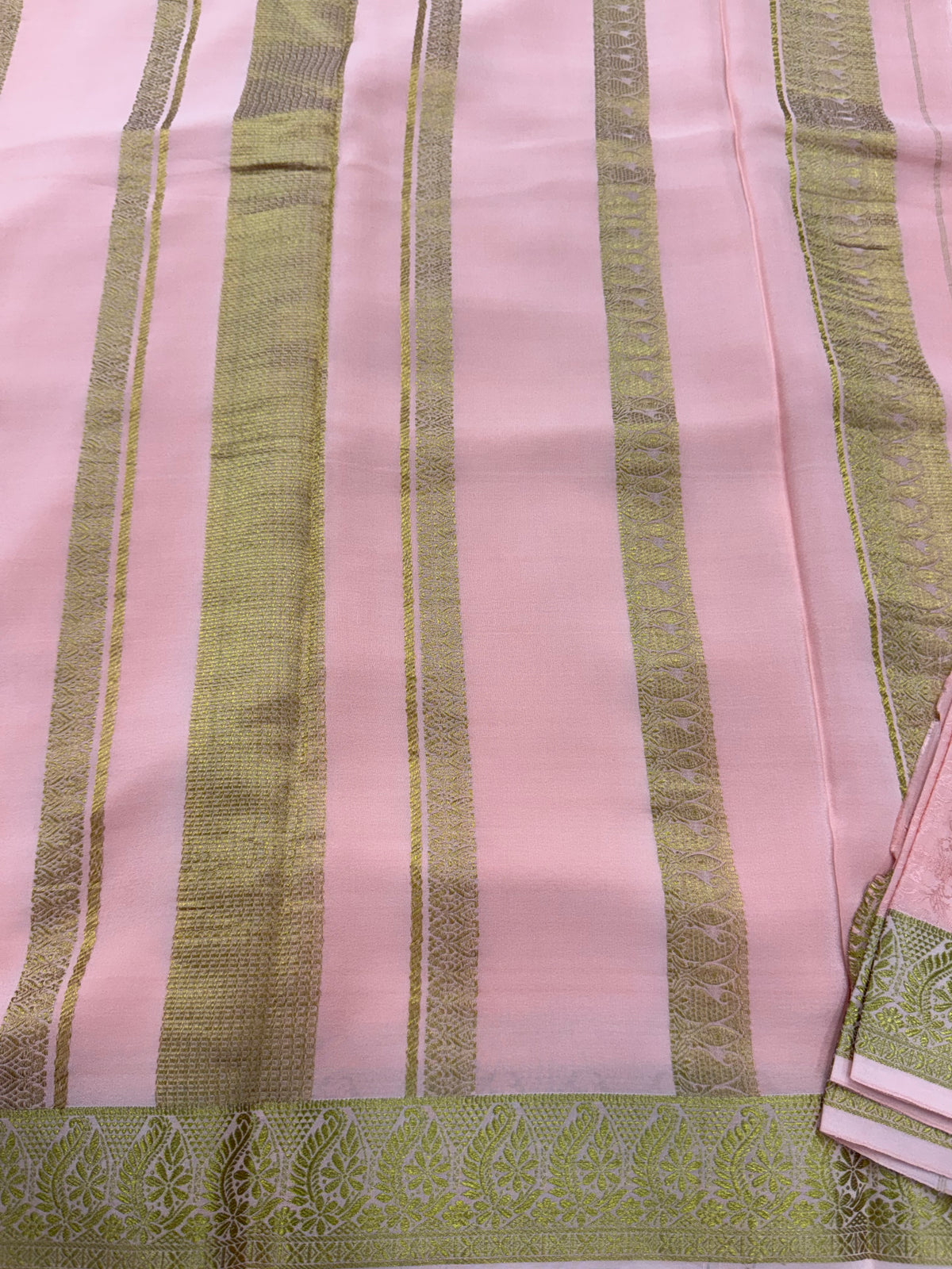 Embossed Mysore silk