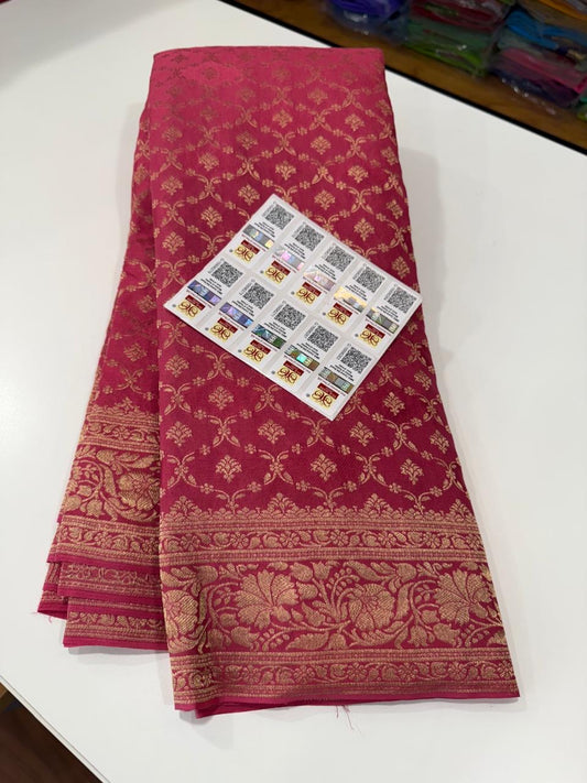 Mysore silk brocade sarees