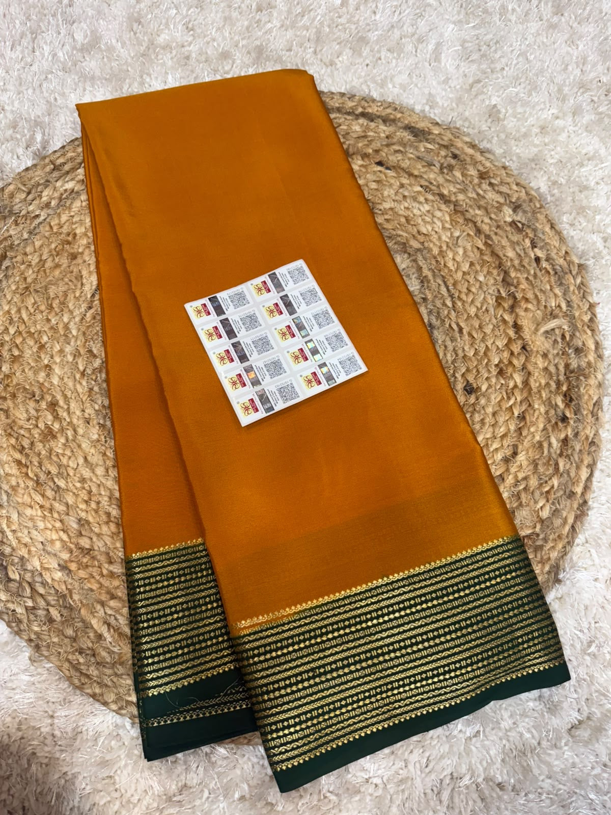 Mysore silk sarees contrast pattern