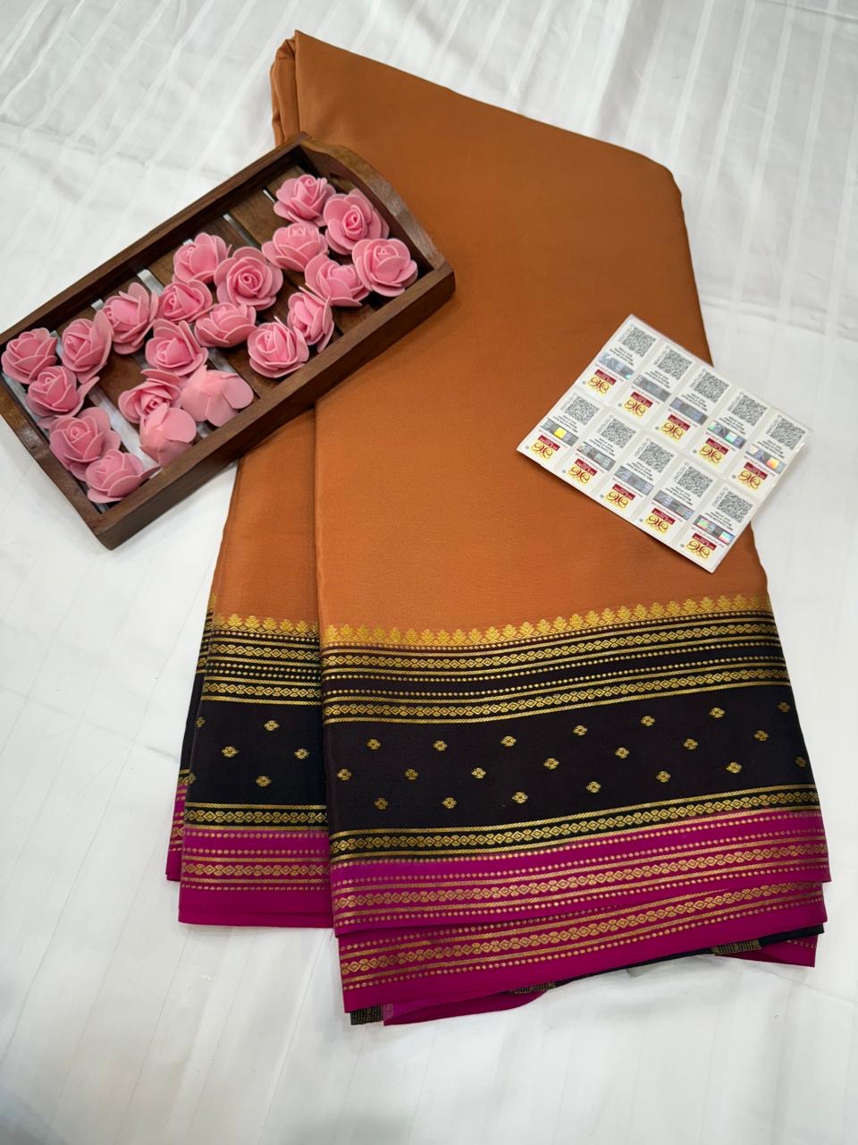Mysore silk sarees 3D pattern