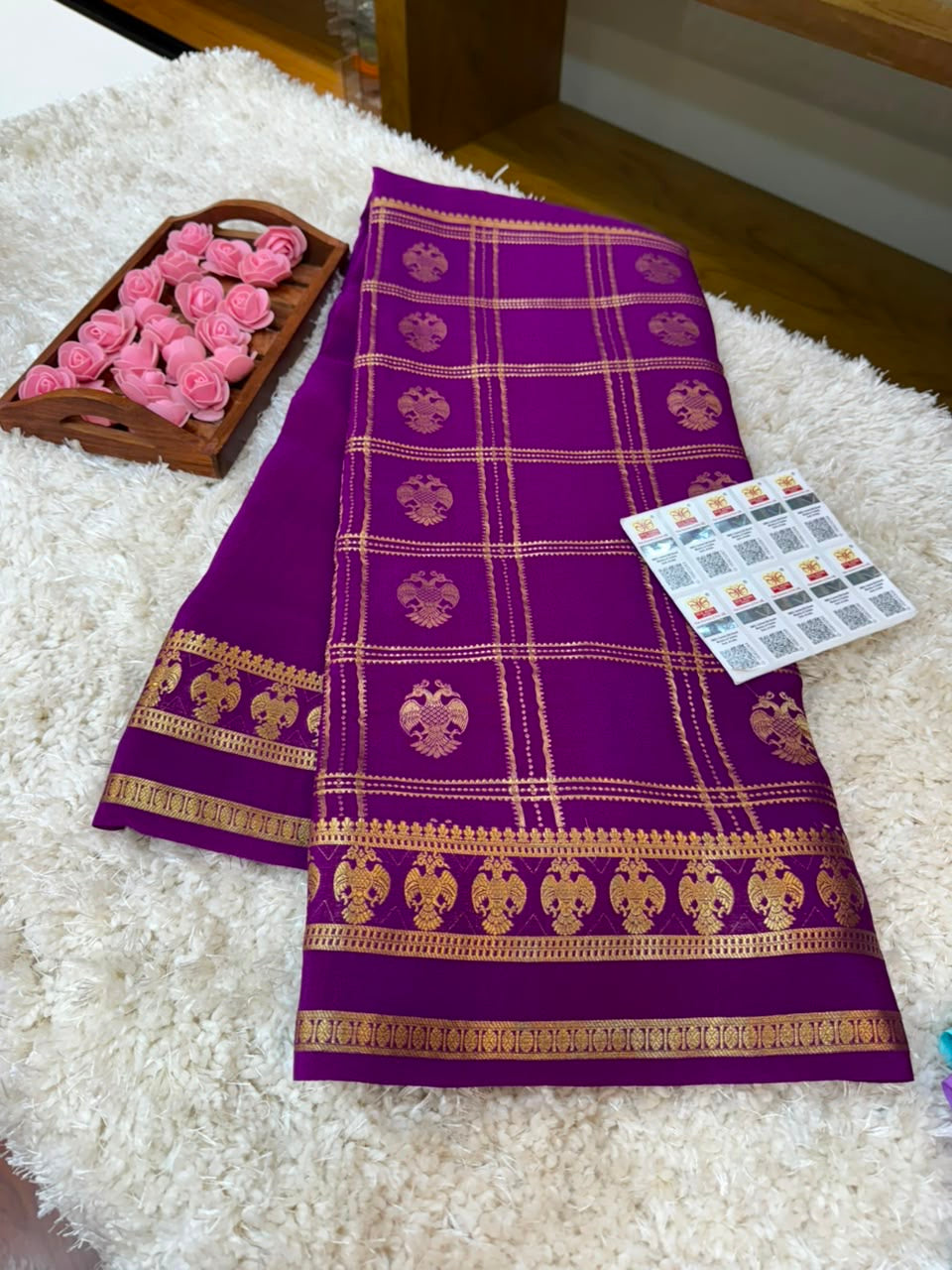 Mysore silk sarees self pattern