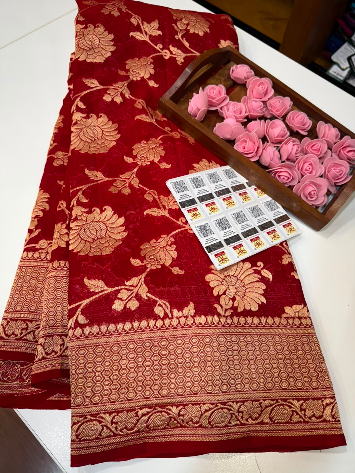 Khaddi Georgette sarees