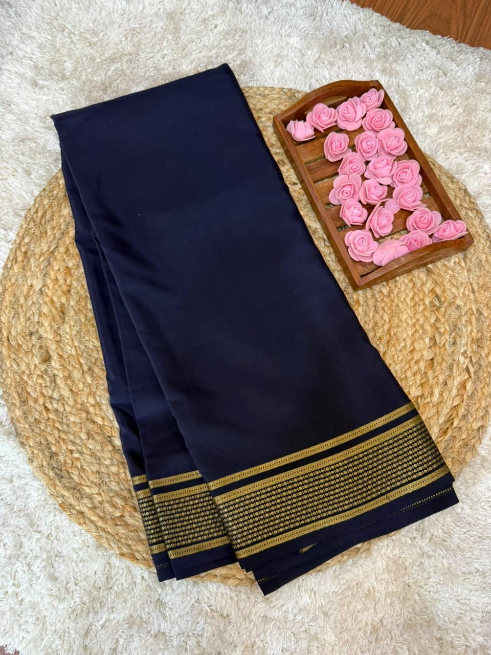 Mysore silk sarees self pattern