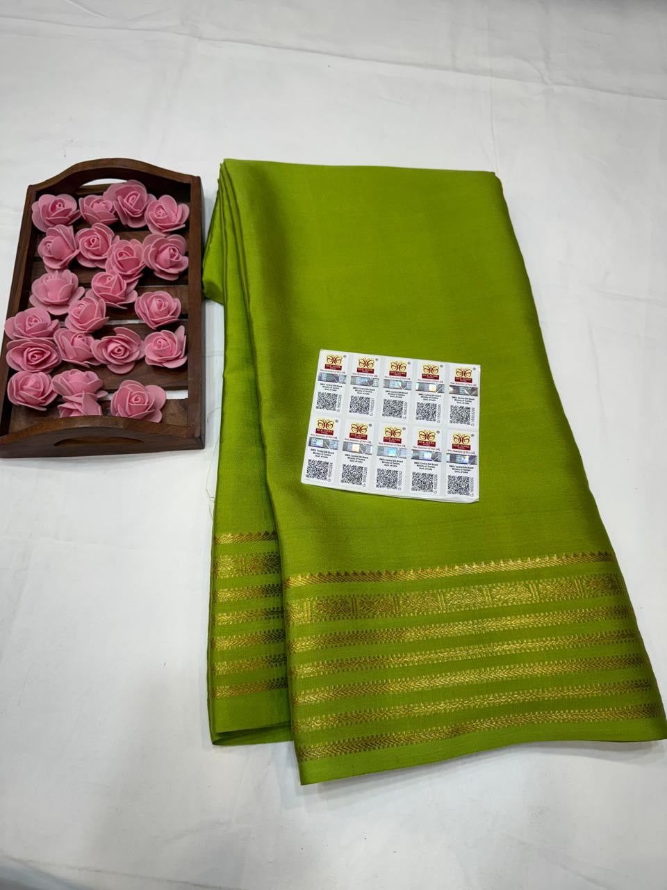 Mysore silk sarees self pattern