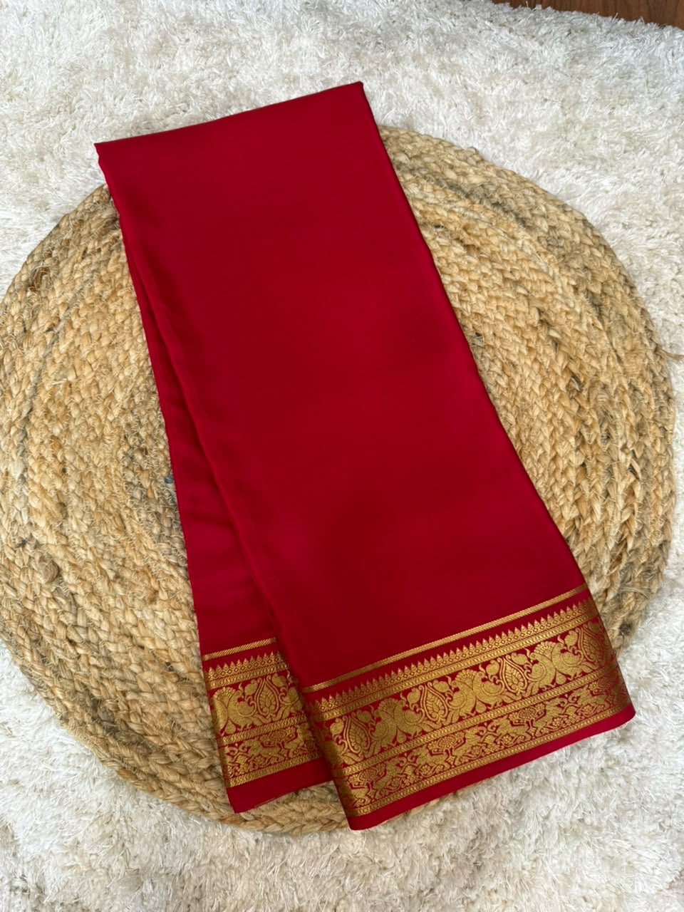 Mysore silk sarees self pattern