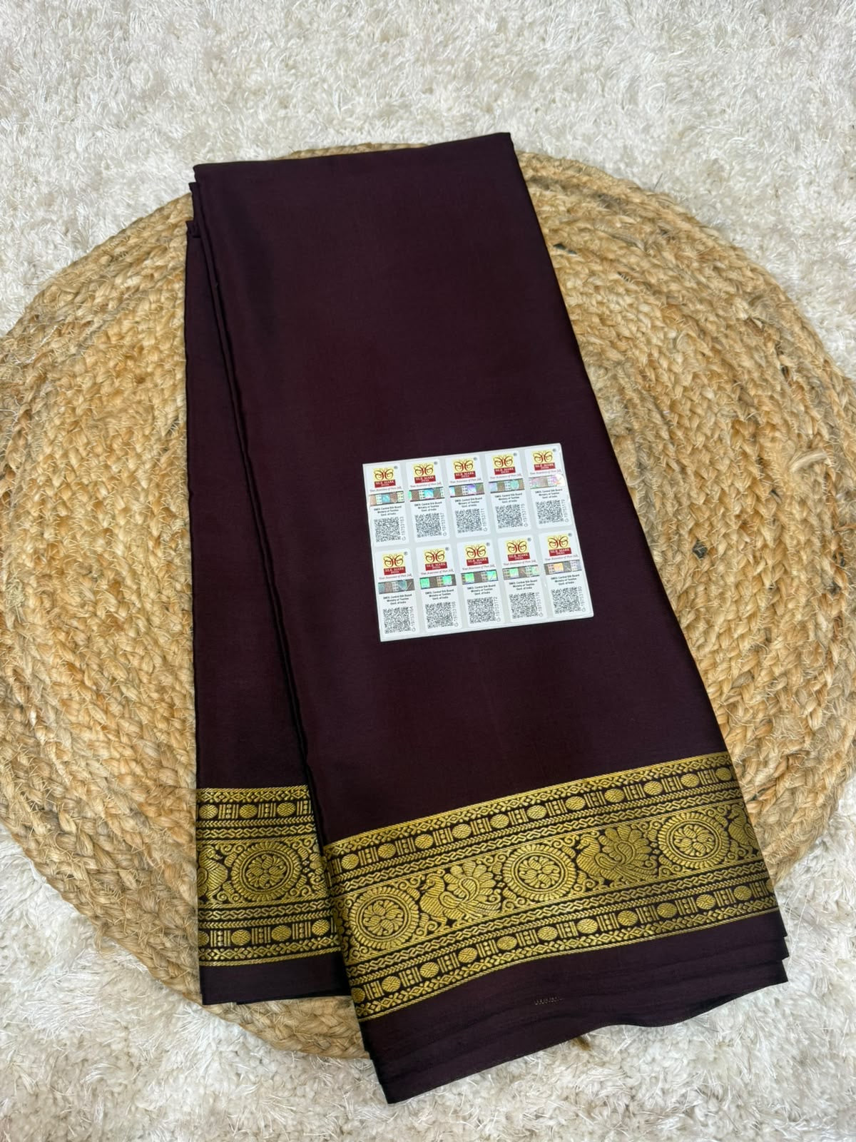 Mysore silk sarees self pattern
