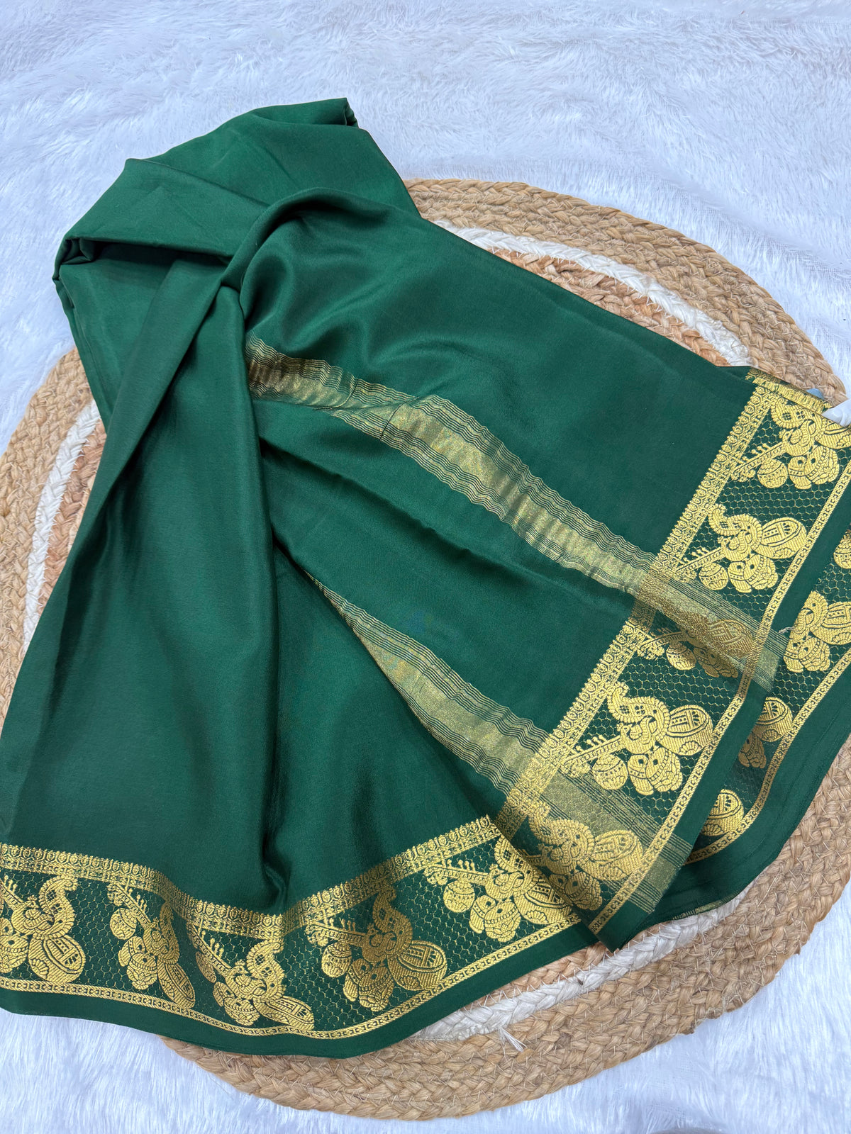 Mysore silk self border