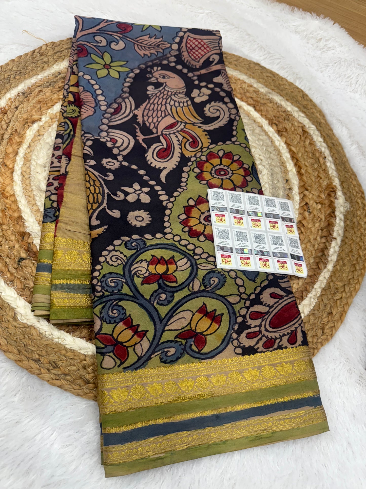 Kalamkari Mysore silk