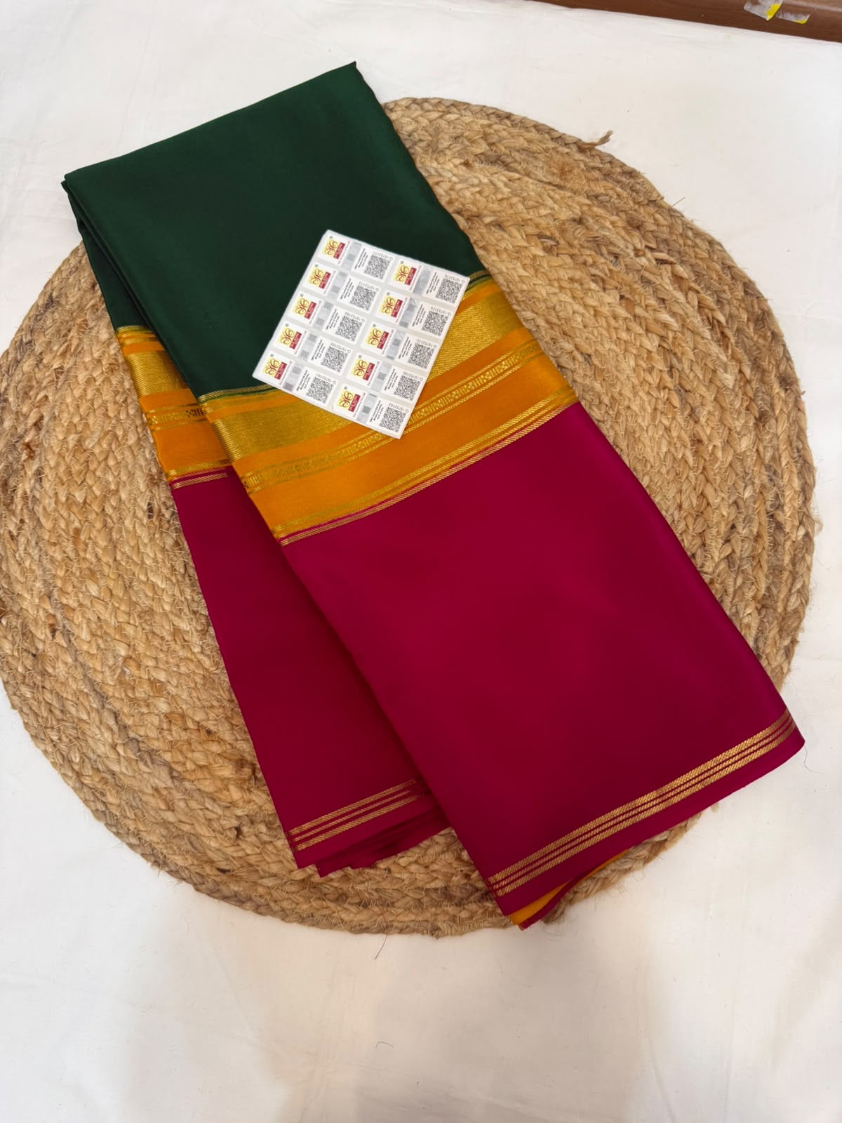 Mysore silk sarees 3D pattern