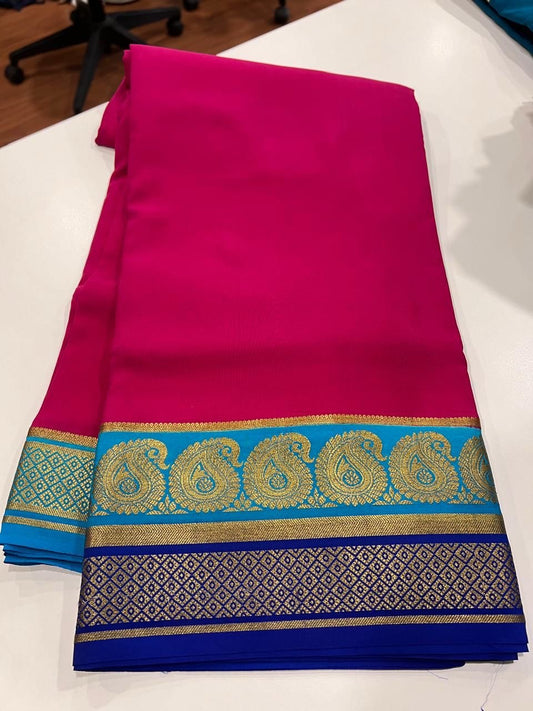 Exclusive pattern mysore silk sarees with elegant color
