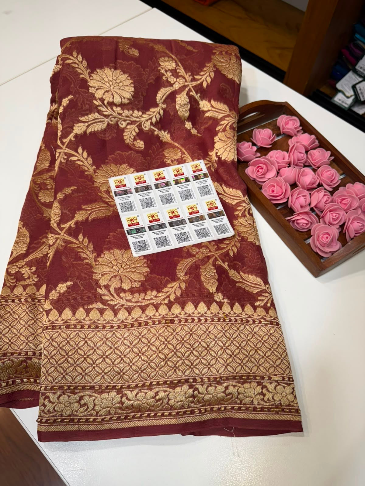 Khaddi Georgette sarees