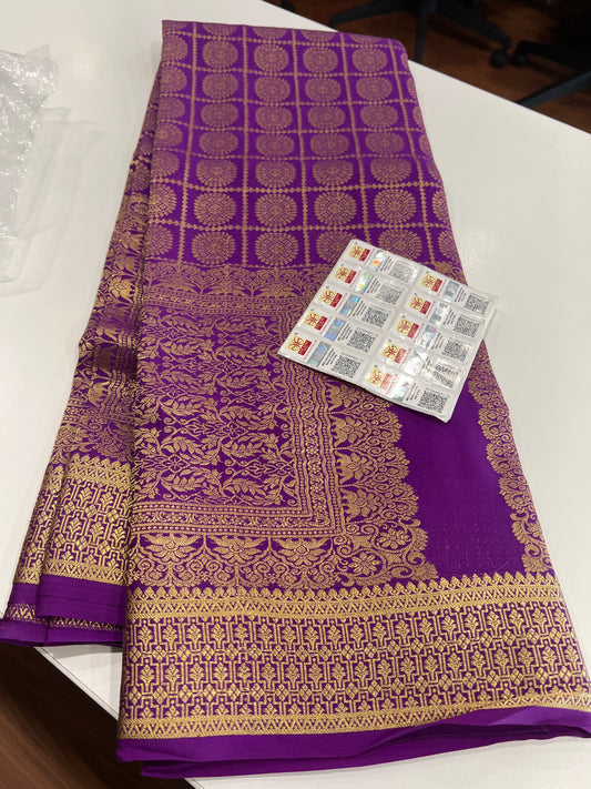 Brocade Mysore silks Saress
