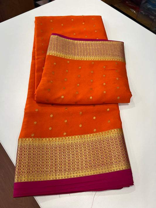Motif pattern with rich pallu
