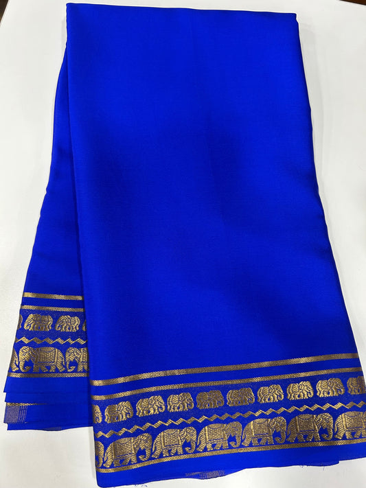 Self Mysore silk sarees