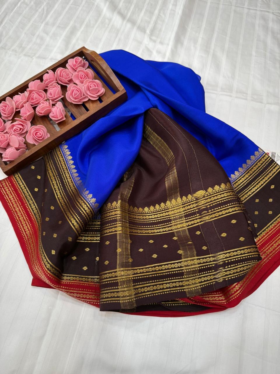 Mysore silk sarees 3D pattern