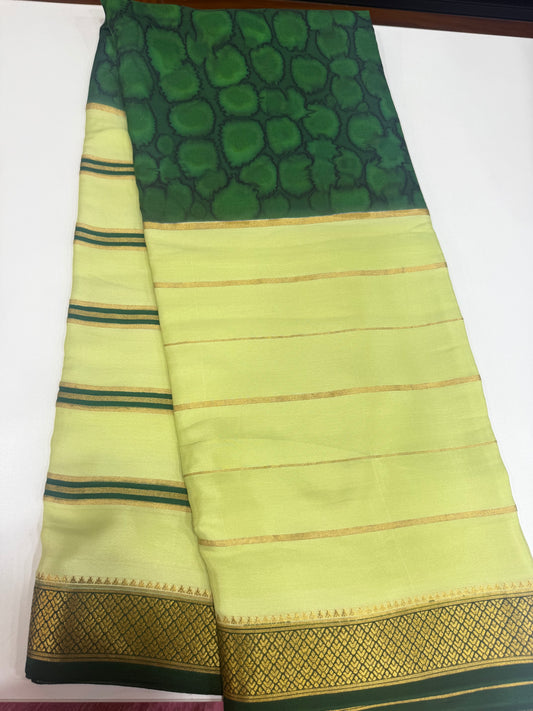 2D Shibori Pattern Mysore silk sarees