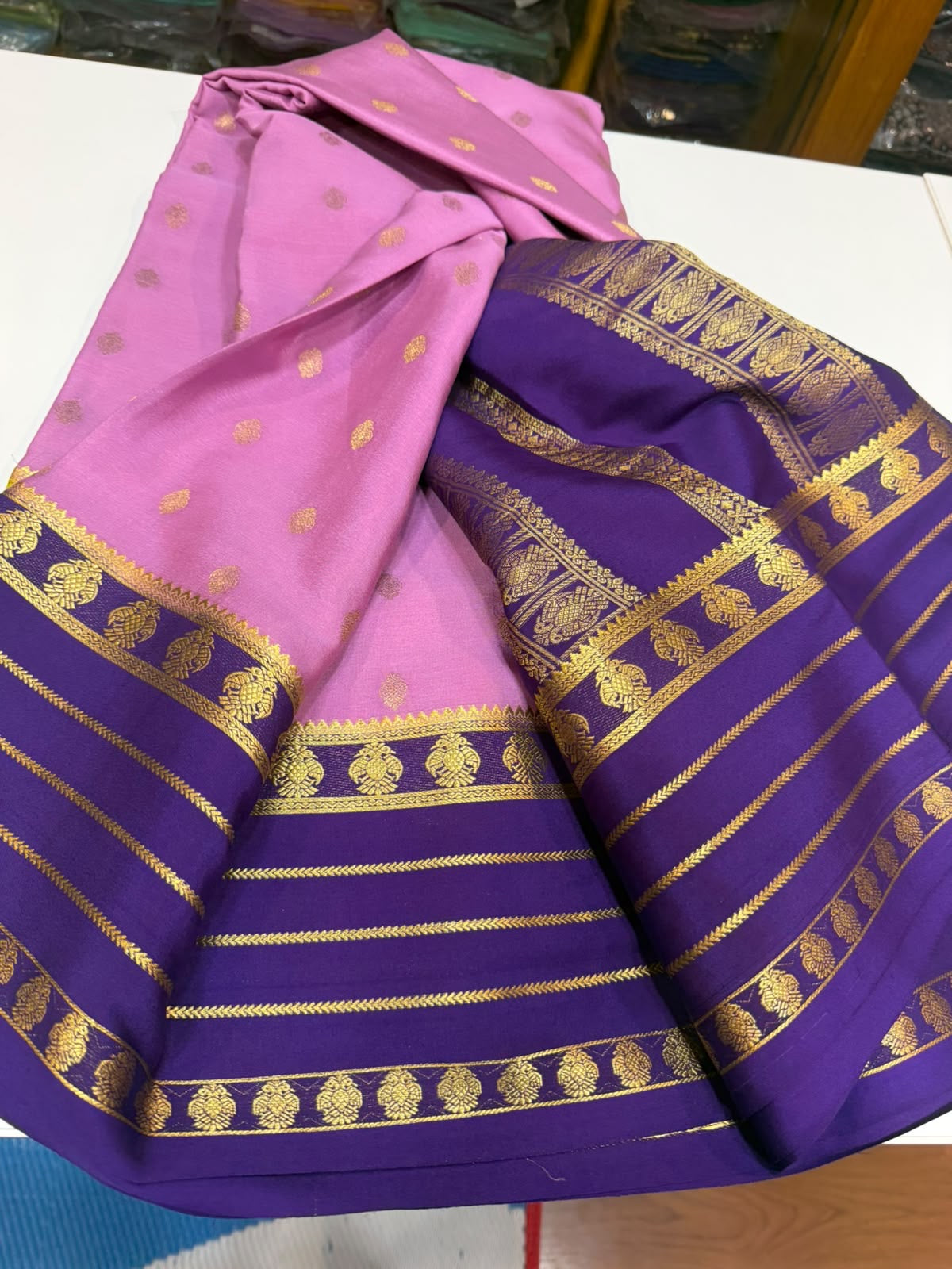 Mysore silk sarees 3D pattern