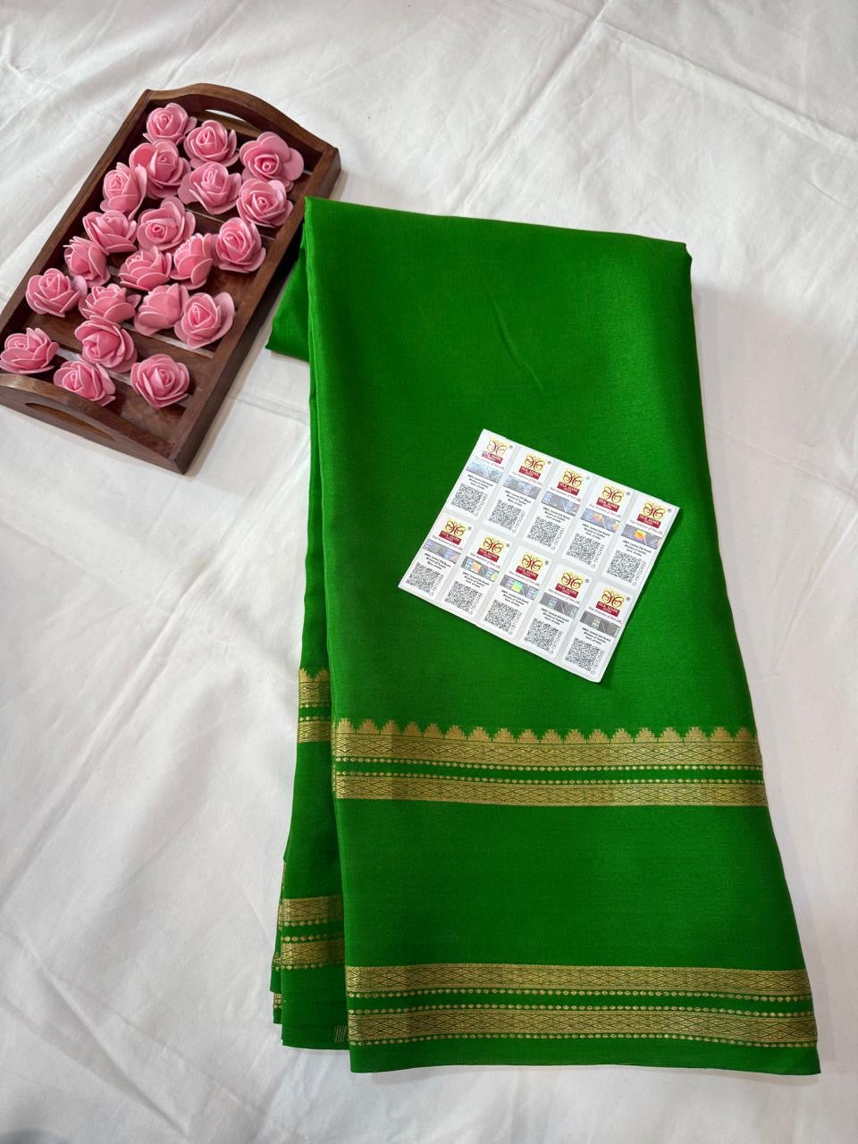 Mysore silk sarees self pattern