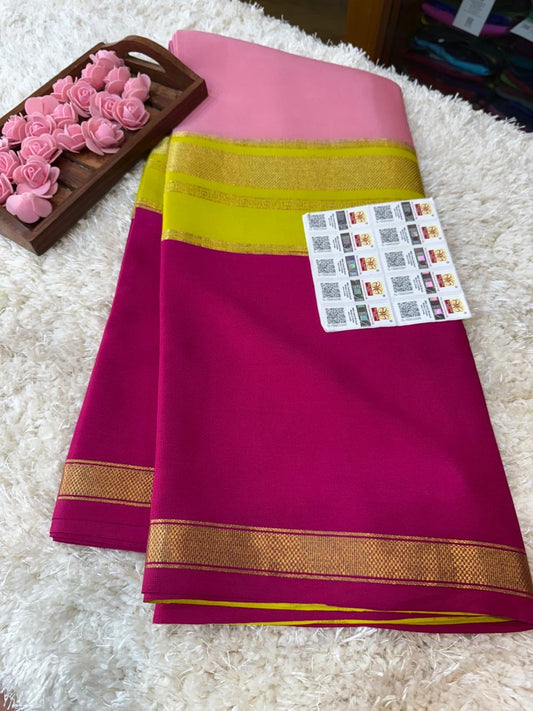Mysore silk sarees 3D pattern