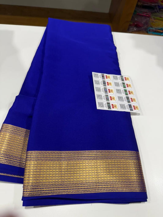 Self Pattern with rich pallu with beautiful border
